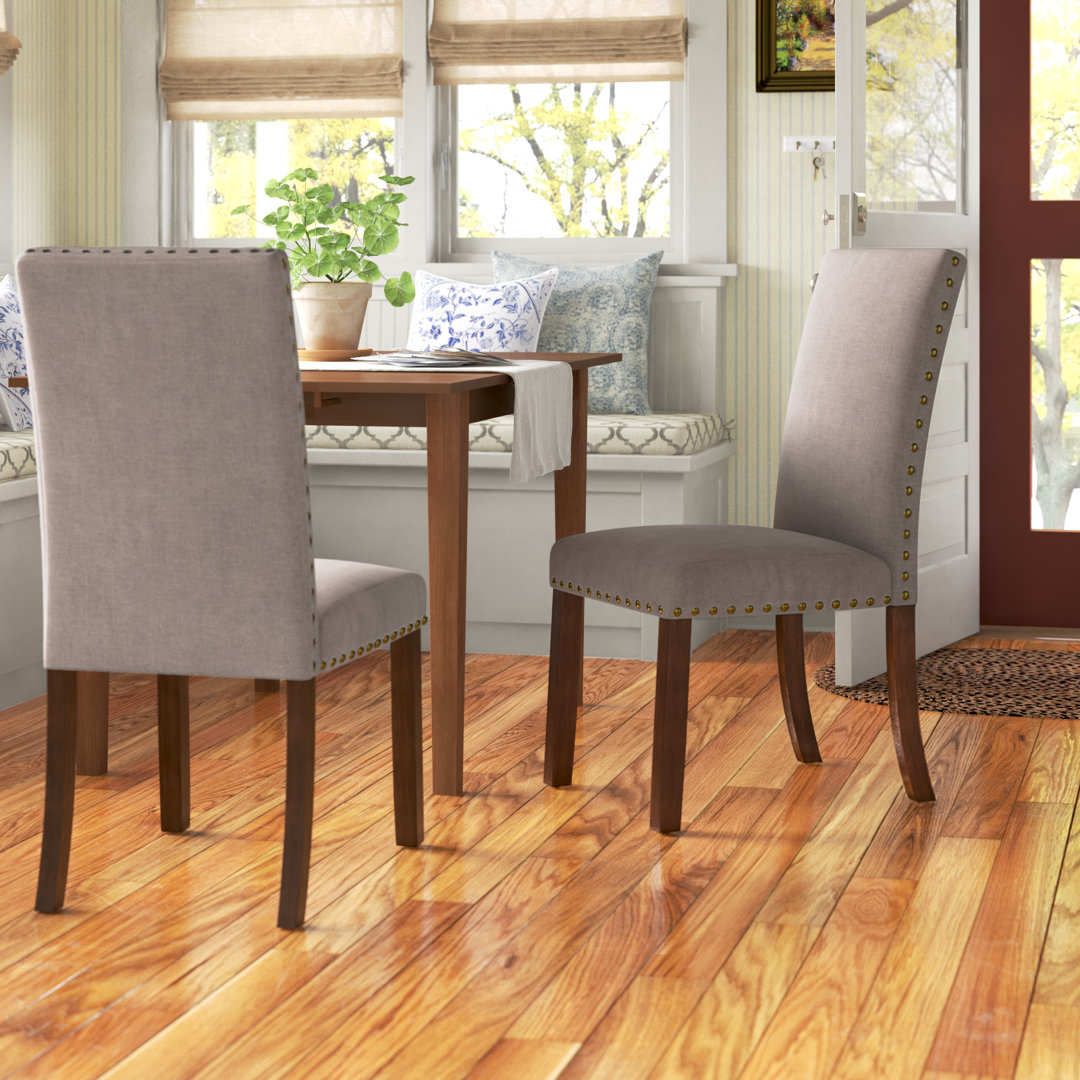 Bontrager 20'' H Linen Dining Chair - Upholstered Parsons Side Chair